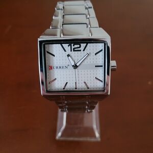 Brand New Curren Rectangular Men's Fashion Watch